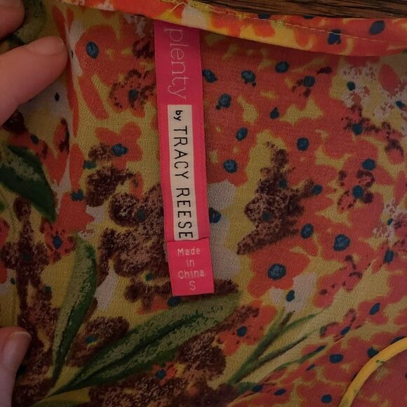 Anthropologie Plenty by Tracy Reese Silk Floral Garden Party Maxi Dress Sz S - Picture 6 of 6